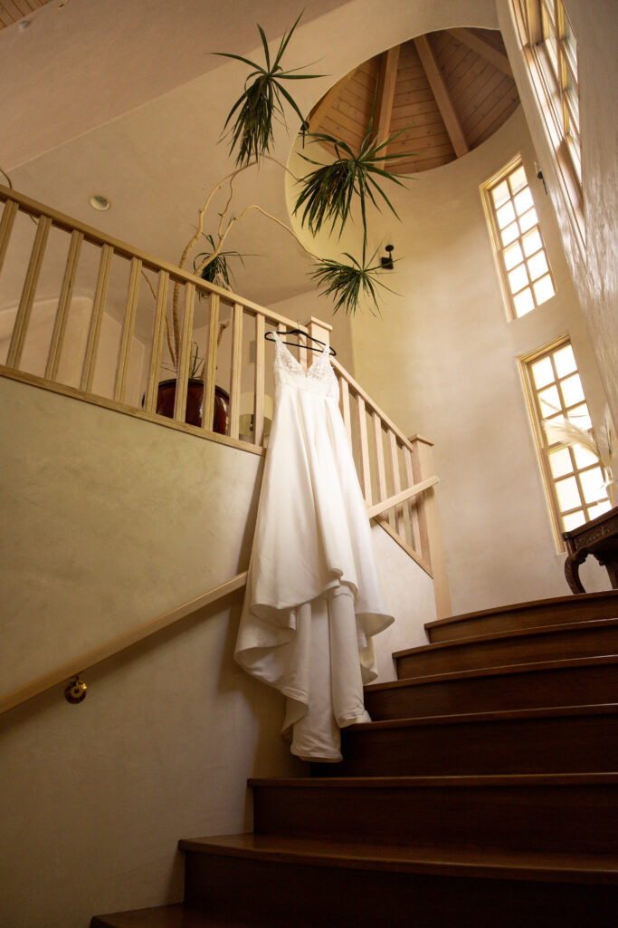 Elopement wedding dress taken by  Idaho elopement photographer.